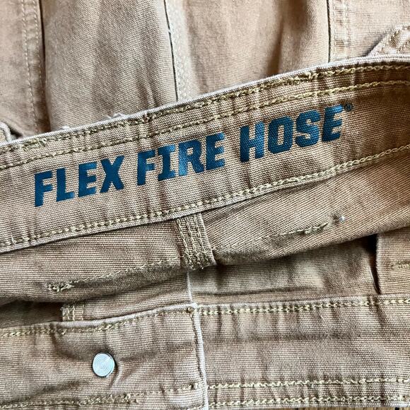 Duluth Trading Cargo Shorts Mens 46 Brown Flex Fire Hose Work 9” Inseam - Picture 5 of 11